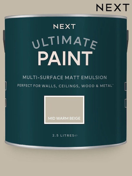 Mid Warm Beige Ultimate®? Multi-Surface 2.5L Paint (T82901) | £38