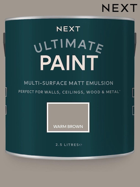 Warm Brown Ultimate®? Multi-Surface 2.5L Paint (T82909) | £38