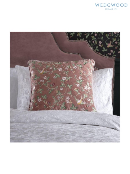 Wedgwood Pink Wild Strawberry Cushion (T83063) | £90