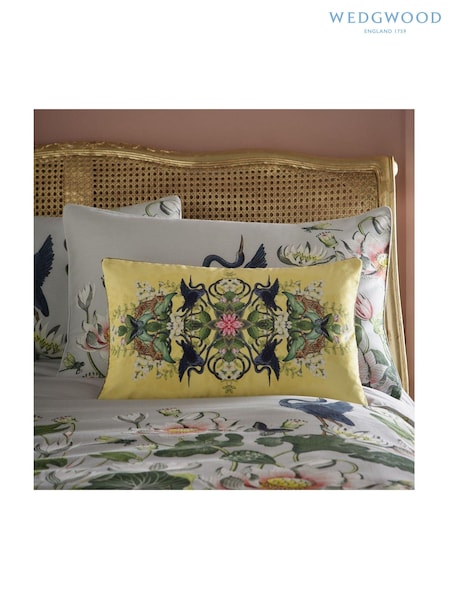 Wedgwood Yellow Wonderlust Tea Story Cushion (T83064) | £70
