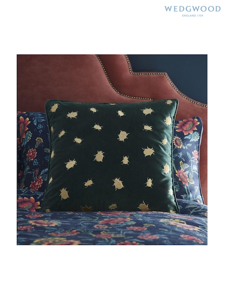 Wedgewood Green Firefly Cushion (T83066) | £75