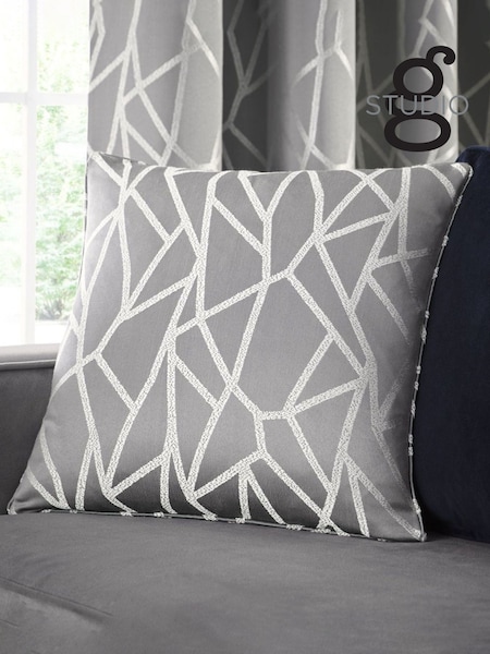 Studio G Pewter Como Cushion (T83069) | £22