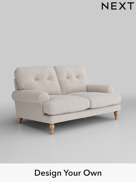 Chunky Chenille/Oyster Erin Buttoned Back Deep Relaxed Sit (T87738) | £1,225