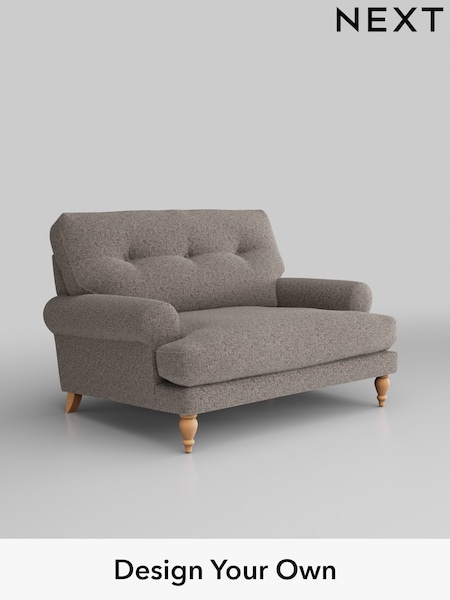 Chunky Chenille/Mink Brown Erin Buttoned Back Deep Relaxed Sit (T87744) | £1,125