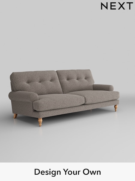 Chunky Chenille/Mink Brown Erin Buttoned Back Deep Relaxed Sit (T87744) | £1,425