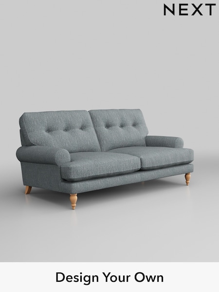 Chunky Weave/Mid Blue Erin Buttoned Back Deep Relaxed Sit (T87745) | £1,325