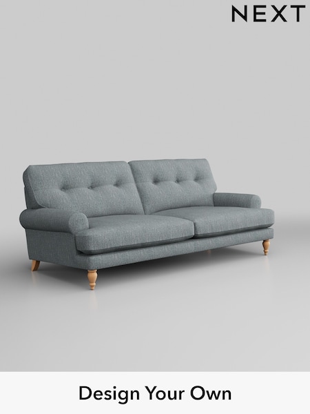 Chunky Weave/Mid Blue Erin Buttoned Back Deep Relaxed Sit (T87745) | £1,425