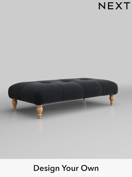 Plush Velvet Easy Clean/Charcoal Grey Erin Buttoned Back Deep Relaxed Sit (T87759) | £499