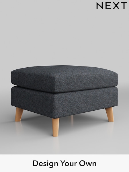 Tweedy Chenille/Navy Blue Wilson Buttoned Back (T88117) | £299