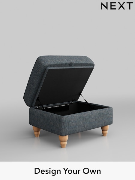 Boucle Weave Easy Clean/Dark Blue Ashford Relaxed Sit (T88456) | £450