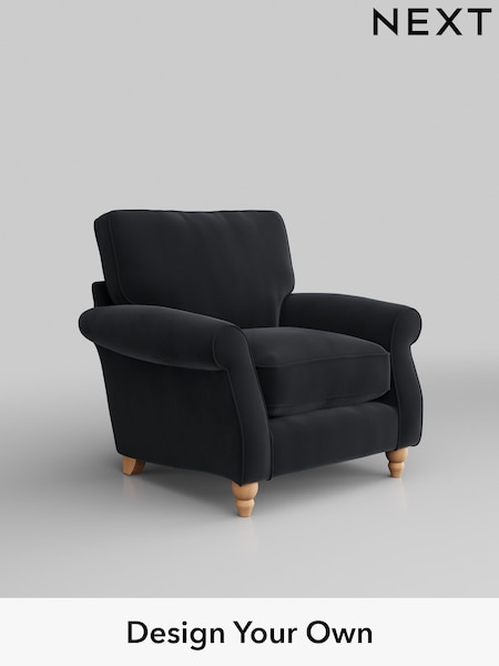 Plush Velvet Easy Clean/Charcoal Grey Ashford Relaxed Sit (T88488) | £925