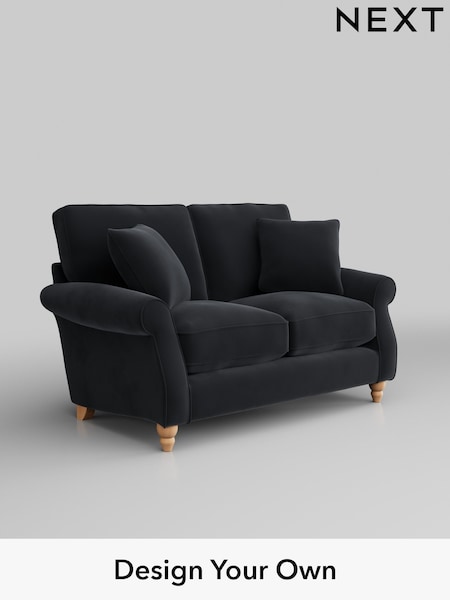 Plush Velvet Easy Clean/Charcoal Grey Ashford Relaxed Sit (T88488) | £1,225