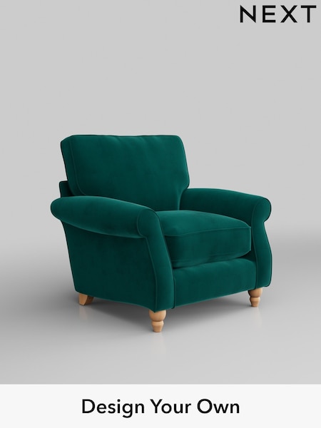 Plush Velvet Easy Clean/Juniper Green Ashford Relaxed Sit (T88489) | £925