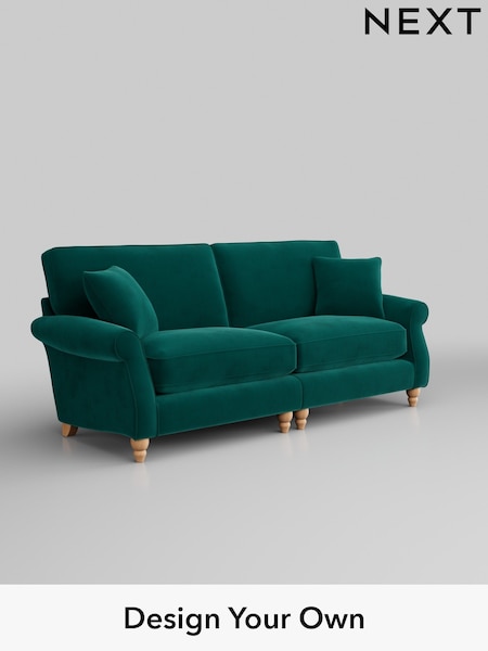 Plush Velvet Easy Clean/Juniper Green Ashford Relaxed Sit (T88489) | £1,525