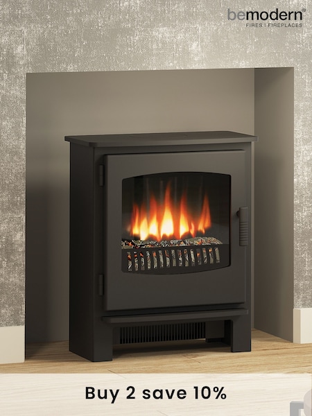 Be Modern Black Espire Electric Stove Fireplace (T89655) | £590