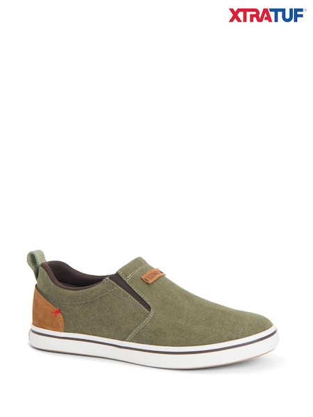 Xtratuf Sharkbyte Brown Canvas Deck Shoes (T90171) | £80