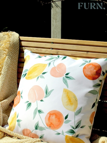 furn. White Les Fruits Water Resistant Outdoor Cushion (T91720) | £15