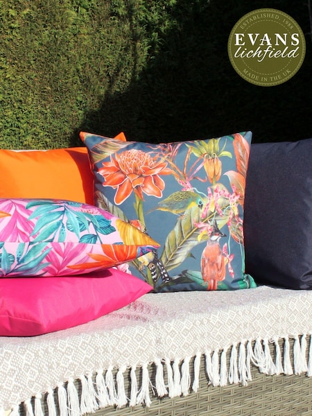 Evans Lichfield Multi Exotics Water Resistant Outdoor Cushion (T91726) | £19