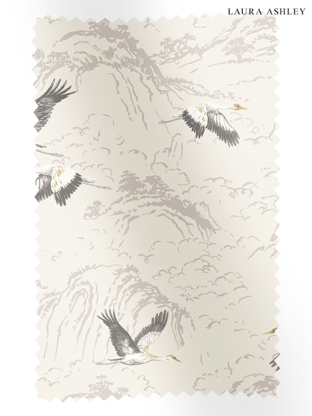 Laura Ashley Silver Grey Animalia Fabric By The Metre (T92446) | £46