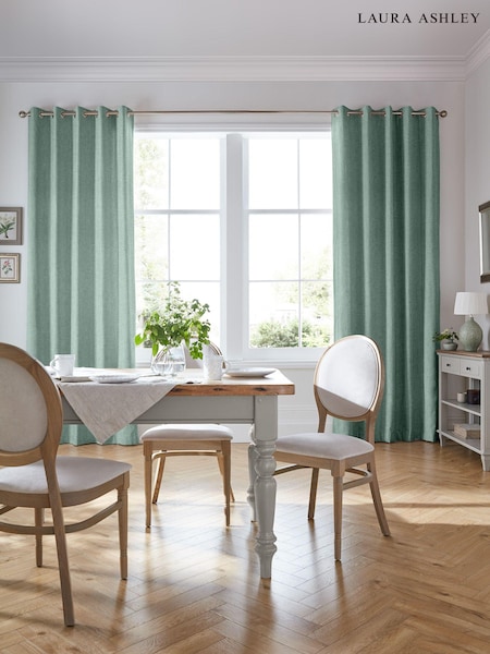 Laura Ashley Grey Easton Fabric By The Metre (T92502) | £36