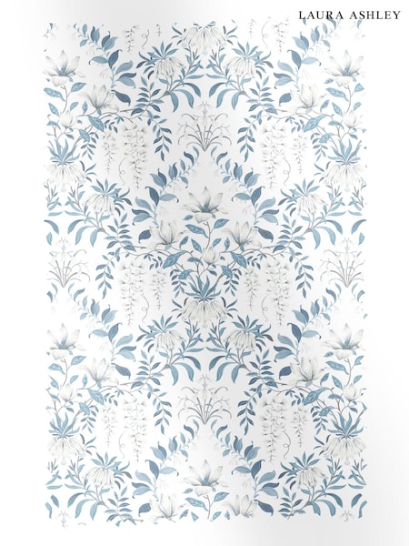 Laura Ashley Seaspray Blue Parterre 100% Cotton Fabric By The Metre (T92513) | £34