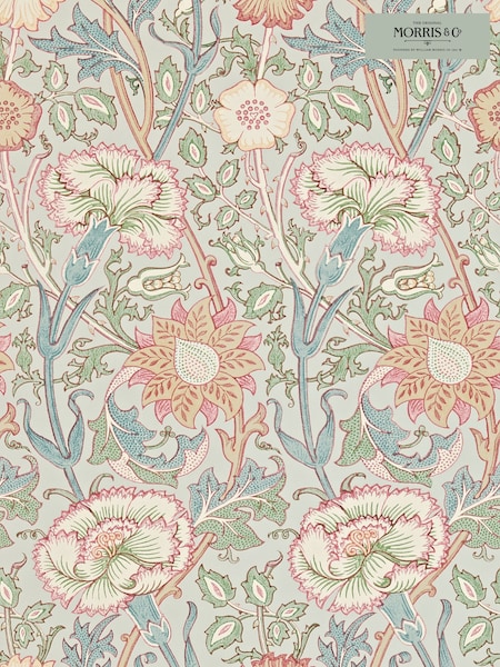 Morris & Co. Pink Pink Rose Wallpaper (T93379) | £1