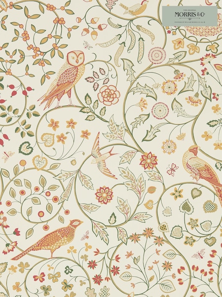 Morris & Co. Natural Newill Wallpaper (T93380) | £1
