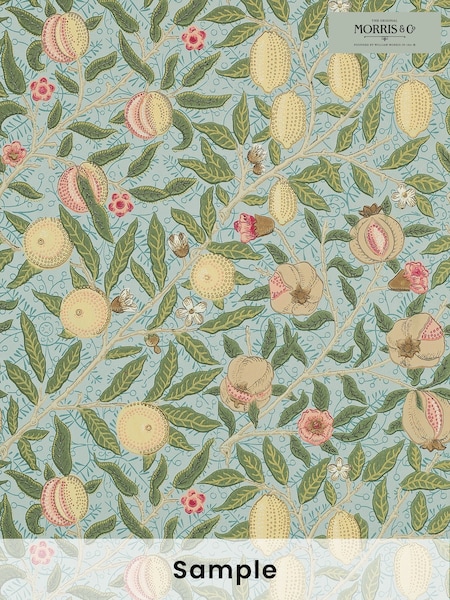Morris & Co. Blue Fruit Wallpaper (T93386) | £1
