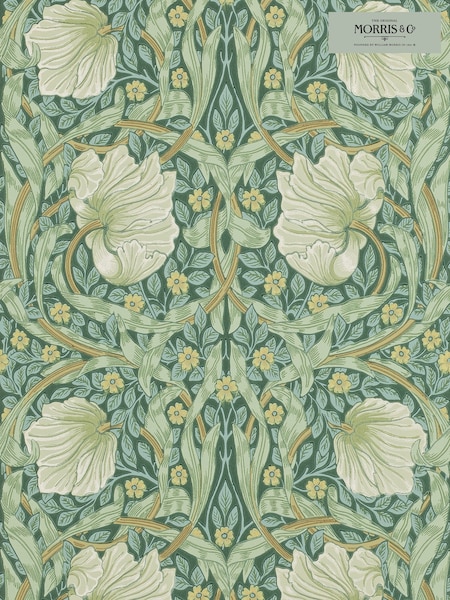 Morris & Co. Green Pimpernel Wallpaper Sample Wallpaper (T93399) | £1