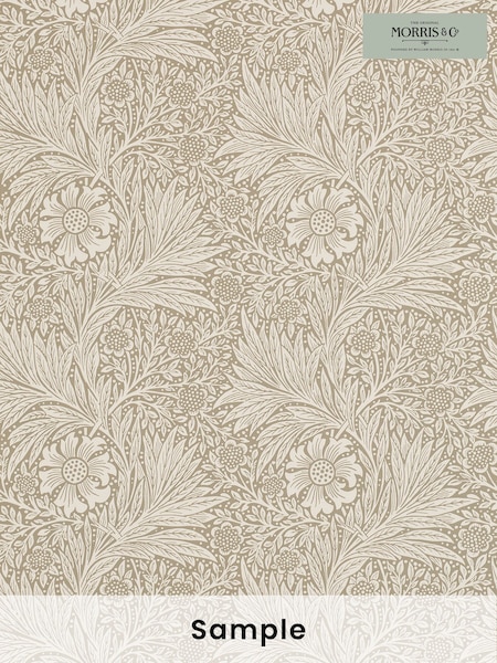 Morris & Co. Brown Marigold Wallpaper (T93401) | £1