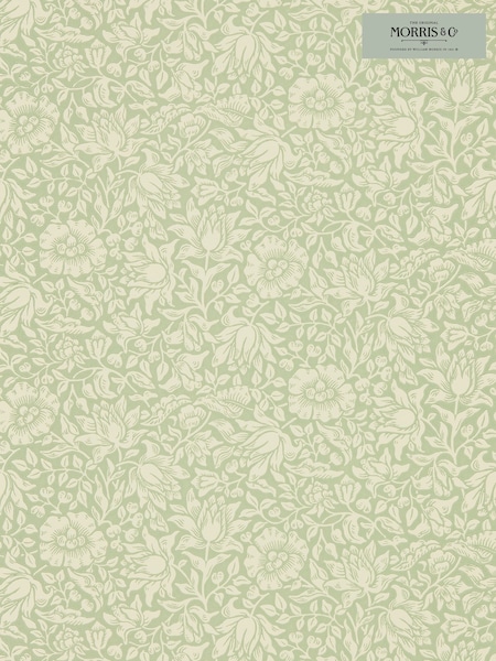 Morris & Co. Green Mallow Wallpaper (T93402) | £1