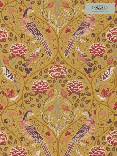 Morris & Co. Yellow Seasons by May Wallpaper (T93413) | £1