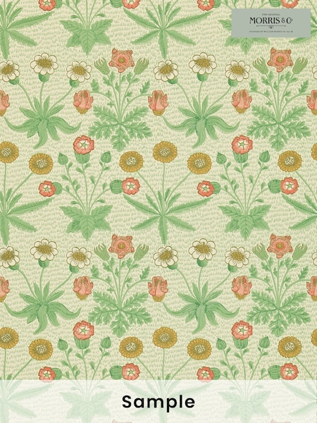 Morris & Co. Green Daisy Wallpaper (T93419) | £1