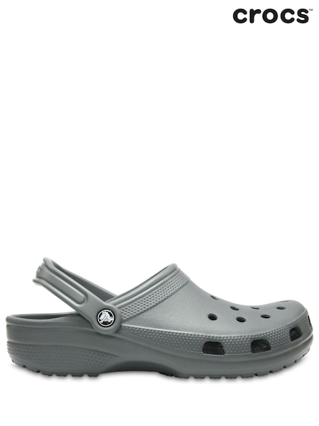 Crocs Grey Adults Classic Clogs (T94655) | £50