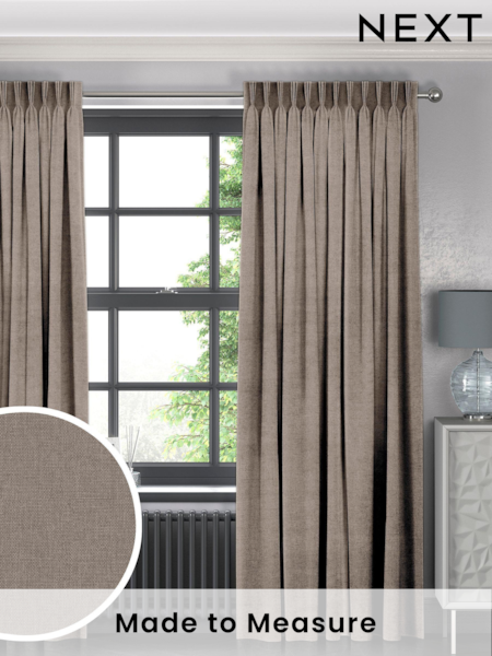 Otter Brown Harvi Made To Measure Curtains (T96140) | £61