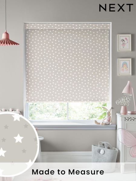 Natural Ditsy Stars Made To Measure Roller Blind (T96152) | £57