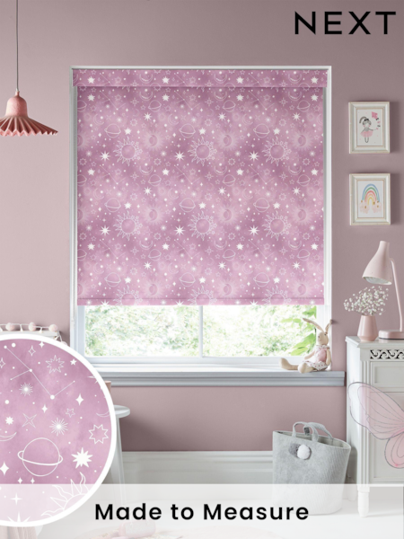 Blush Pink Moon Made To Measure Roller Blind (T96297) | £57