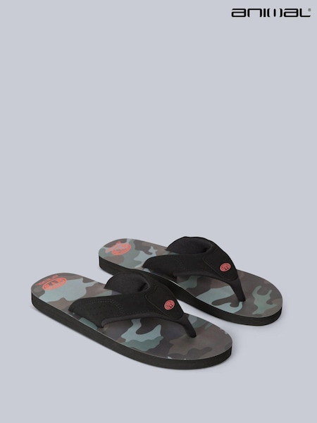 Animal Green Light Mens Jekyl Flip Flops (T97478) | £29