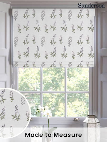 Sanderson Green Bilberry Made To Measure Roman Blind (U00087) | £177