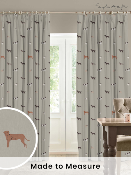 Sophie Allport Natural Woof Made To Measure 100% Cotton Curtains (U00131) | £91