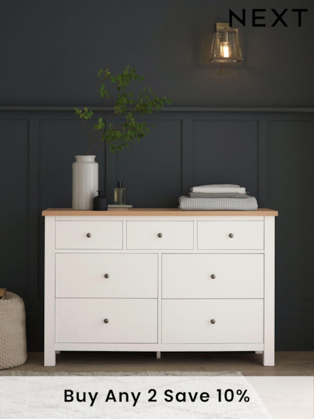 Chalk Malvern Paint Effect 7 Drawer Chest of Drawers (U03282) | £450