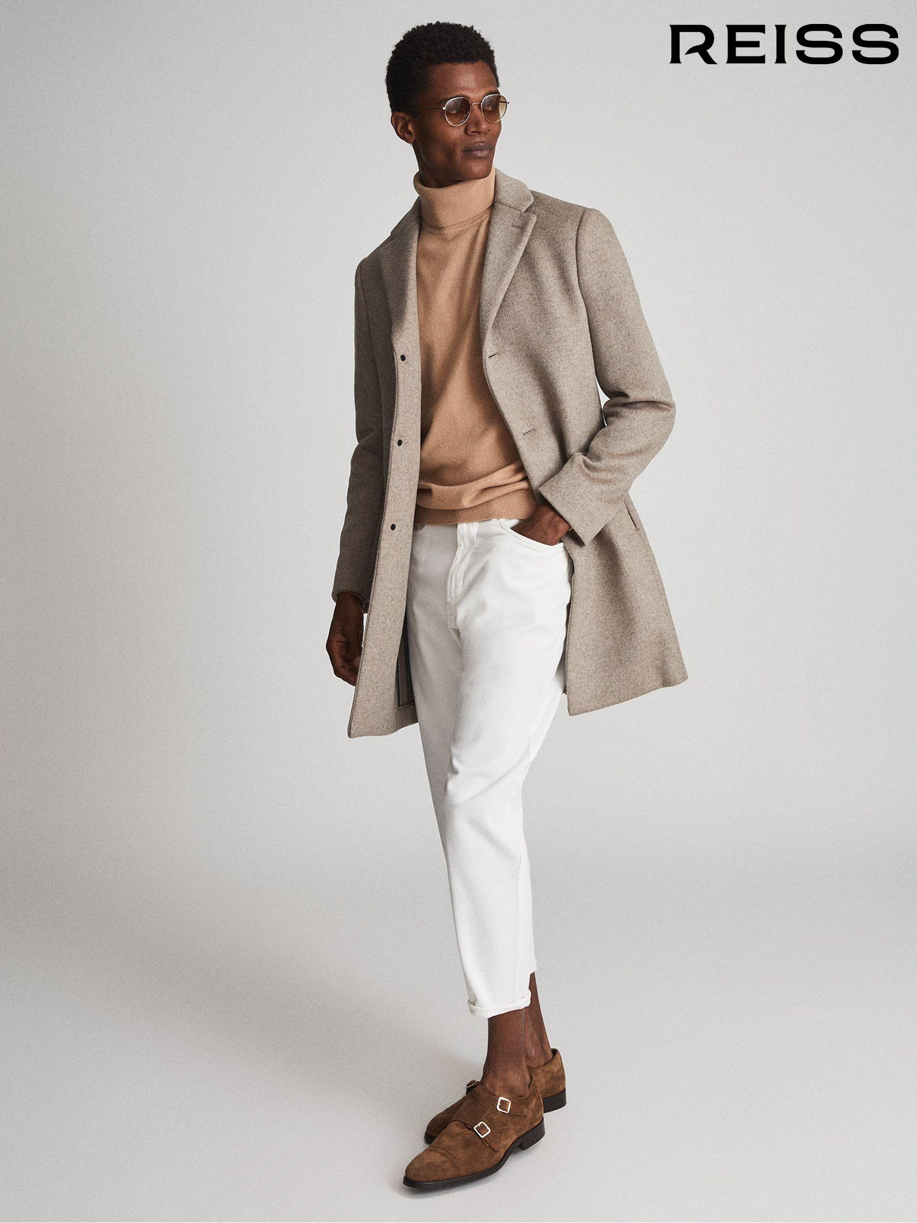 Oatmeal overcoat mens hotsell