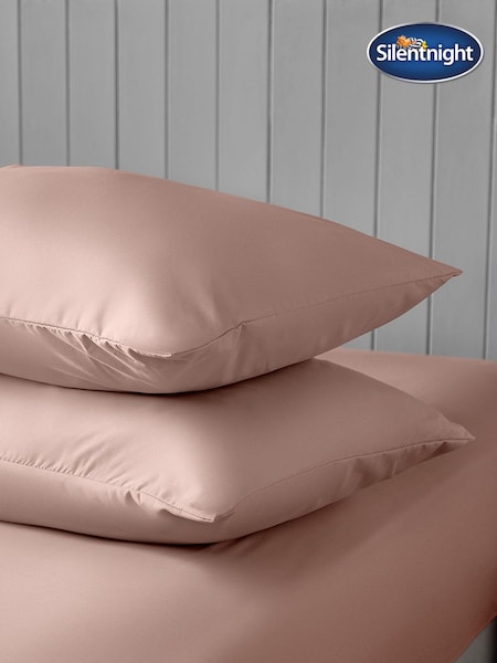 Silentnight Set of 2 Blush Pink Supersoft Pillowcases (U09102) | £10