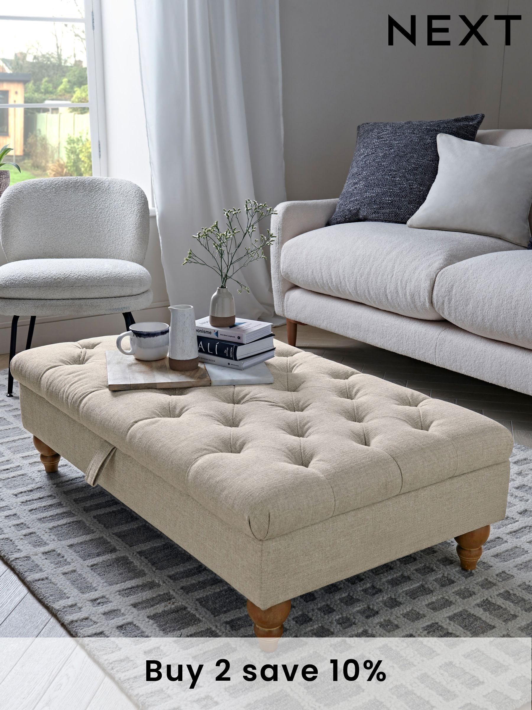 Ottomans Stools Bedroom Seating Storage Benches Next UK