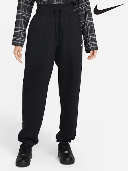 Nike Black Oversized Mini Swoosh Joggers (U09374) | £55