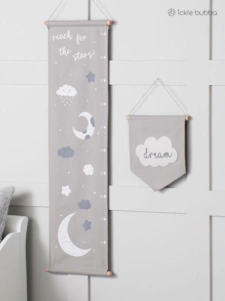 Ickle Bubba 2 Pack Grey The Cosmic Aura Collection 100% Cotton Wall Art (U09853) | £19