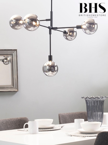 BHS Black Hennock Small Ceiling Light (U10521) | £120