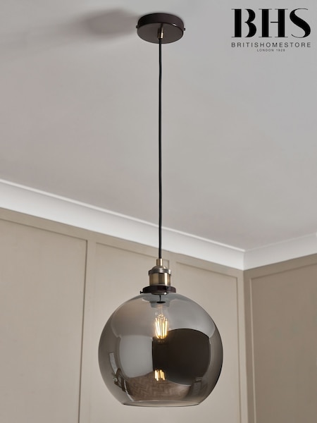 BHS Bronze Carter Industrial Pendant Ceiling Light (U10533) | £45