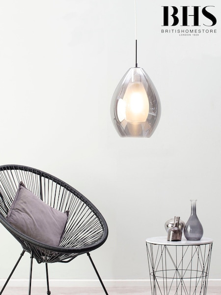 BHS Grey Carmella Pendant Pendant Ceiling Light (U10535) | £90