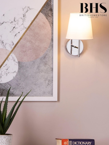 BHS Chrome Mira Wall Light (U10566) | £25